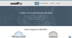 Desktop Screenshot of elektro-wolf.ch